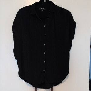 H&M Black Button-Down Women's Shirt